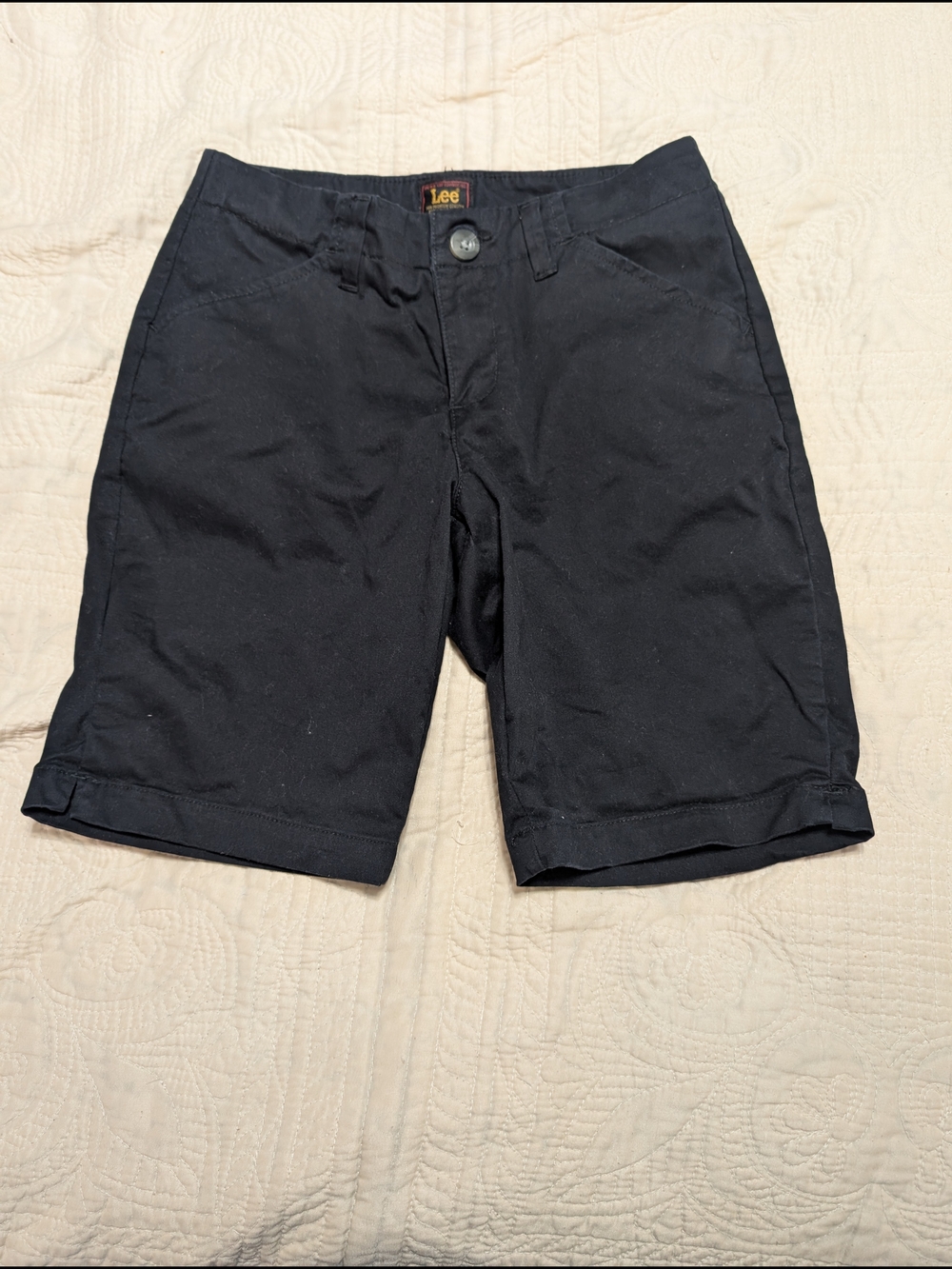 Lee Black Women's Flat-Front Shorts